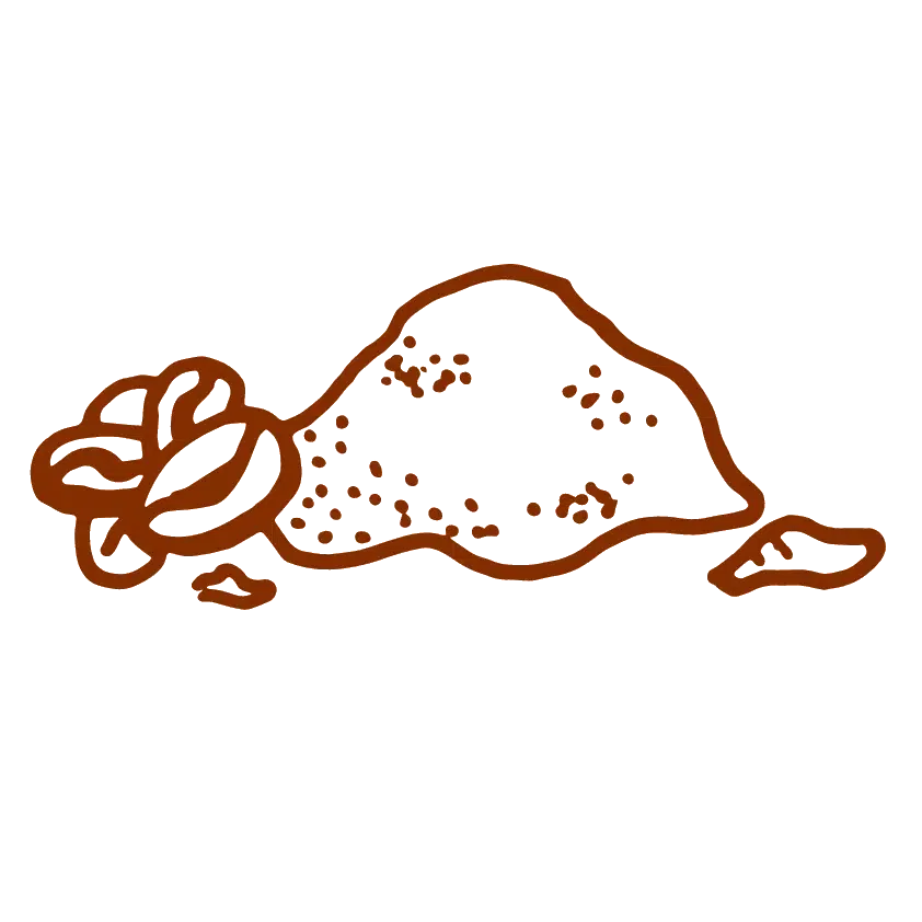 Koffiedik tekening