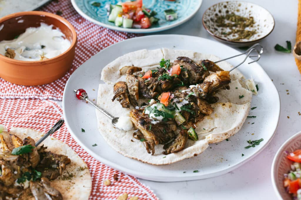 Oesterzwam kebab van Fairtrade originals
