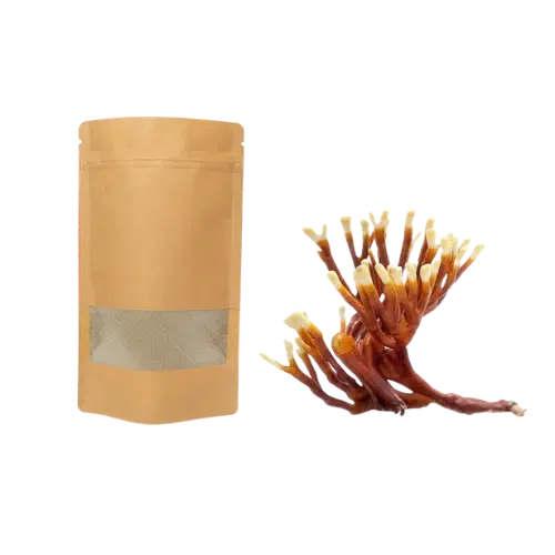 Reishi gemalen in zak